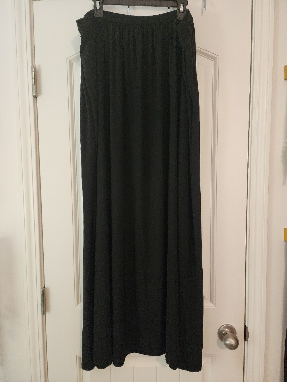 Sanctuary NWT $295 Black Maxi Skirt Full Stretch Elastic Waist Pull-on 3X Party